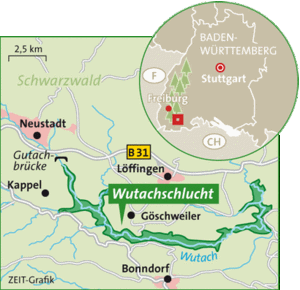 Wutachschlucht Karte Quelle: Zeit.de (http://images.zeit.de/bilder/2007/17/reise/schlucht-karte-410.gif)